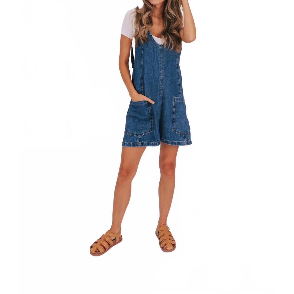 Free People Indigo Denim Mini Dress